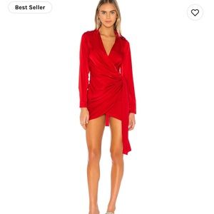 Superdown super flattering red dress